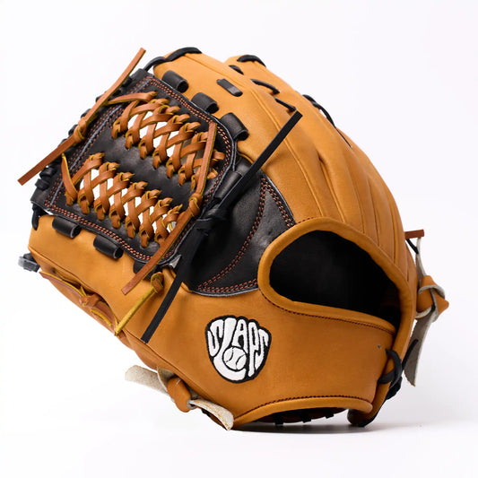 PO | One of One - Black Honey Tan Mod Trap Web | 11.75" LHT Pitcher's Glove