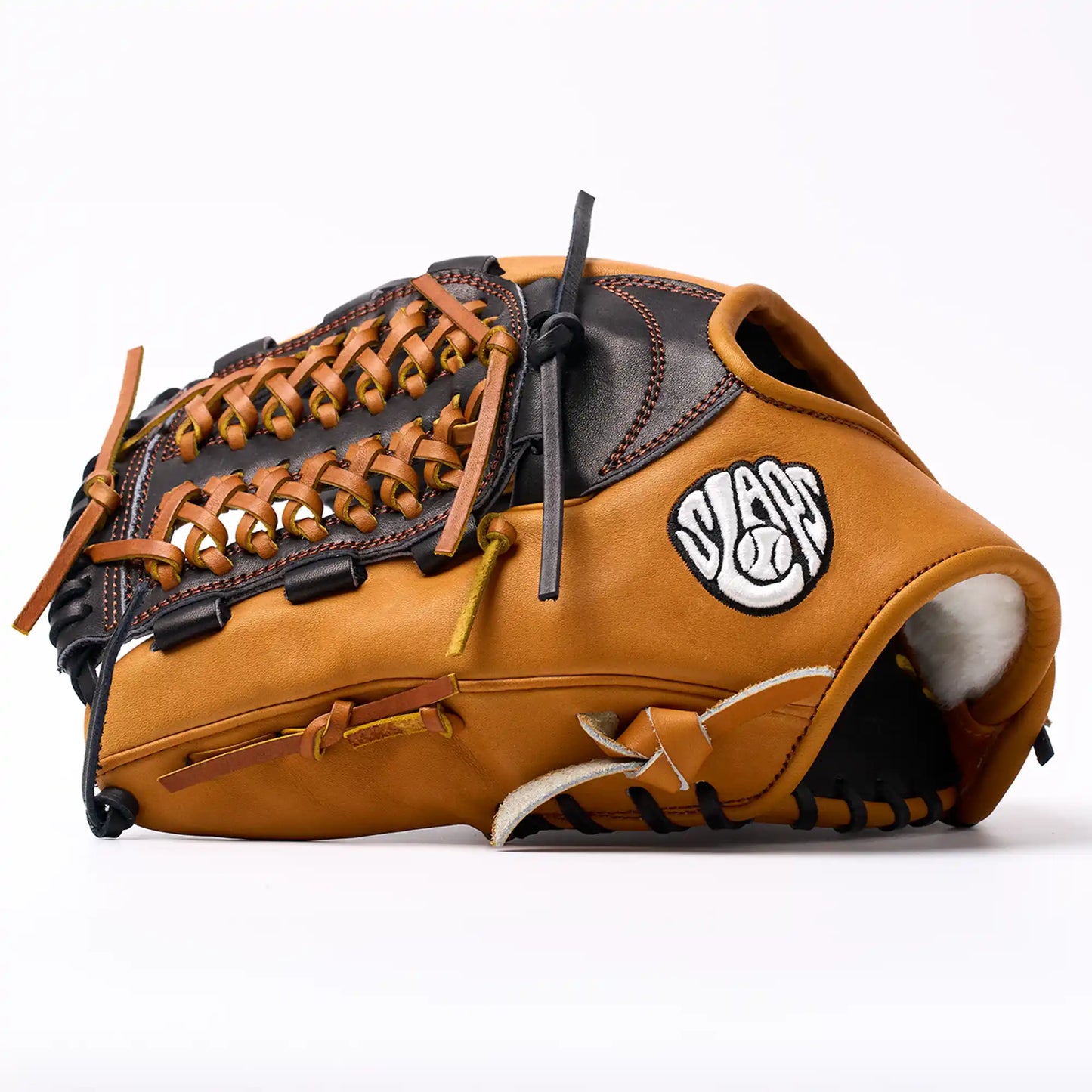PO | One of One - Black Honey Tan Mod Trap Web | 11.75" LHT Pitcher's Glove