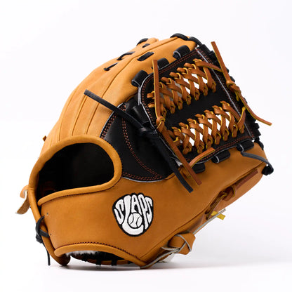PO | One of One - Black Honey Tan Mod Trap Web | 11.75" Pitcher's Glove