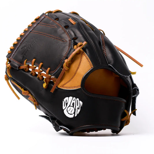 PO | One of One - Black Honey Tan Slaps Web | 12" LHT Pitcher's Glove