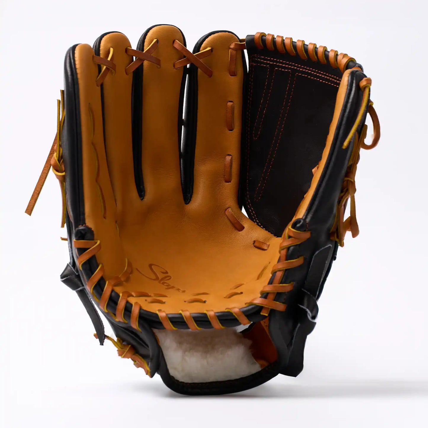 PO | One of One - Black Honey Tan Slaps Web | 12" LHT Pitcher's Glove
