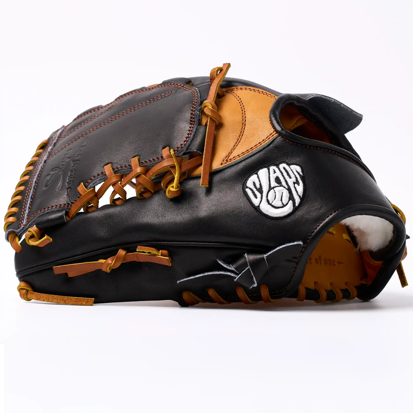 PO | One of One - Black Honey Tan Slaps Web | 12" LHT Pitcher's Glove