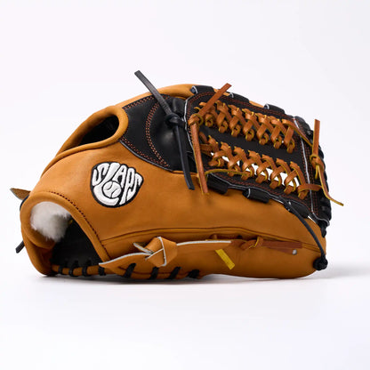 PO | One of One - Black Honey Tan Mod Trap Web | 11.75" Pitcher's Glove