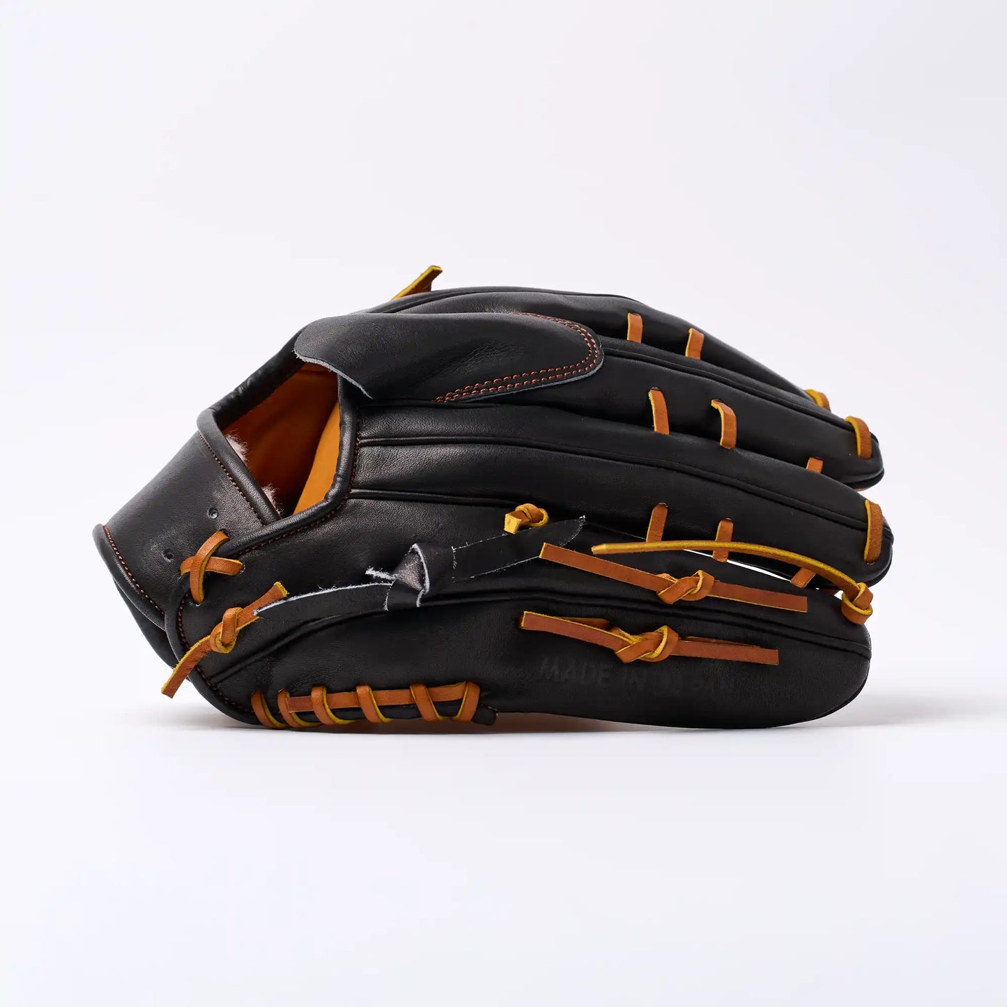 PO | One of One - Black Honey Tan Slaps Web | 12" LHT Pitcher's Glove