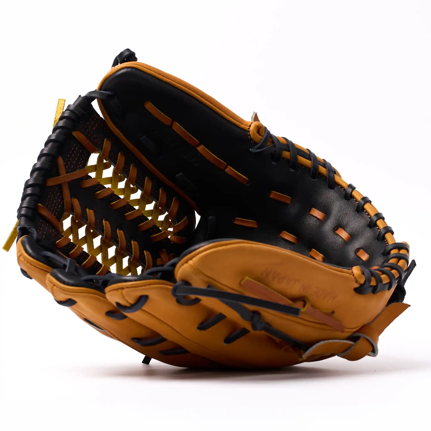 PO | One of One - Black Honey Tan Mod Trap Web | 11.75" LHT Pitcher's Glove