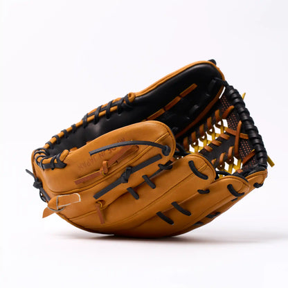 PO | One of One - Black Honey Tan Mod Trap Web | 11.75" Pitcher's Glove