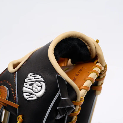 OF8 | One of One - Blonde Black Laced Double Post | 12.75" LHT Outfield Glove