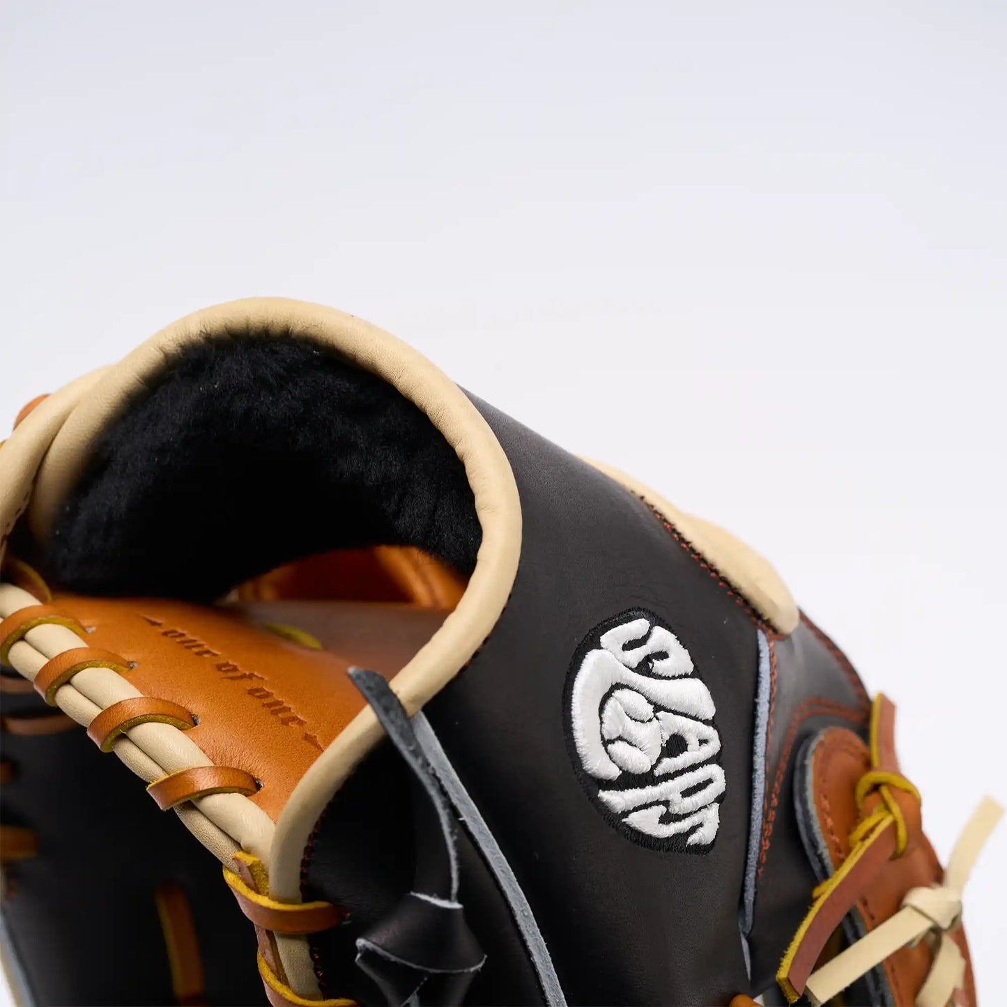 OF8 | One of One - Blonde Black Laced Double Post | 12.75" Outfield Glove